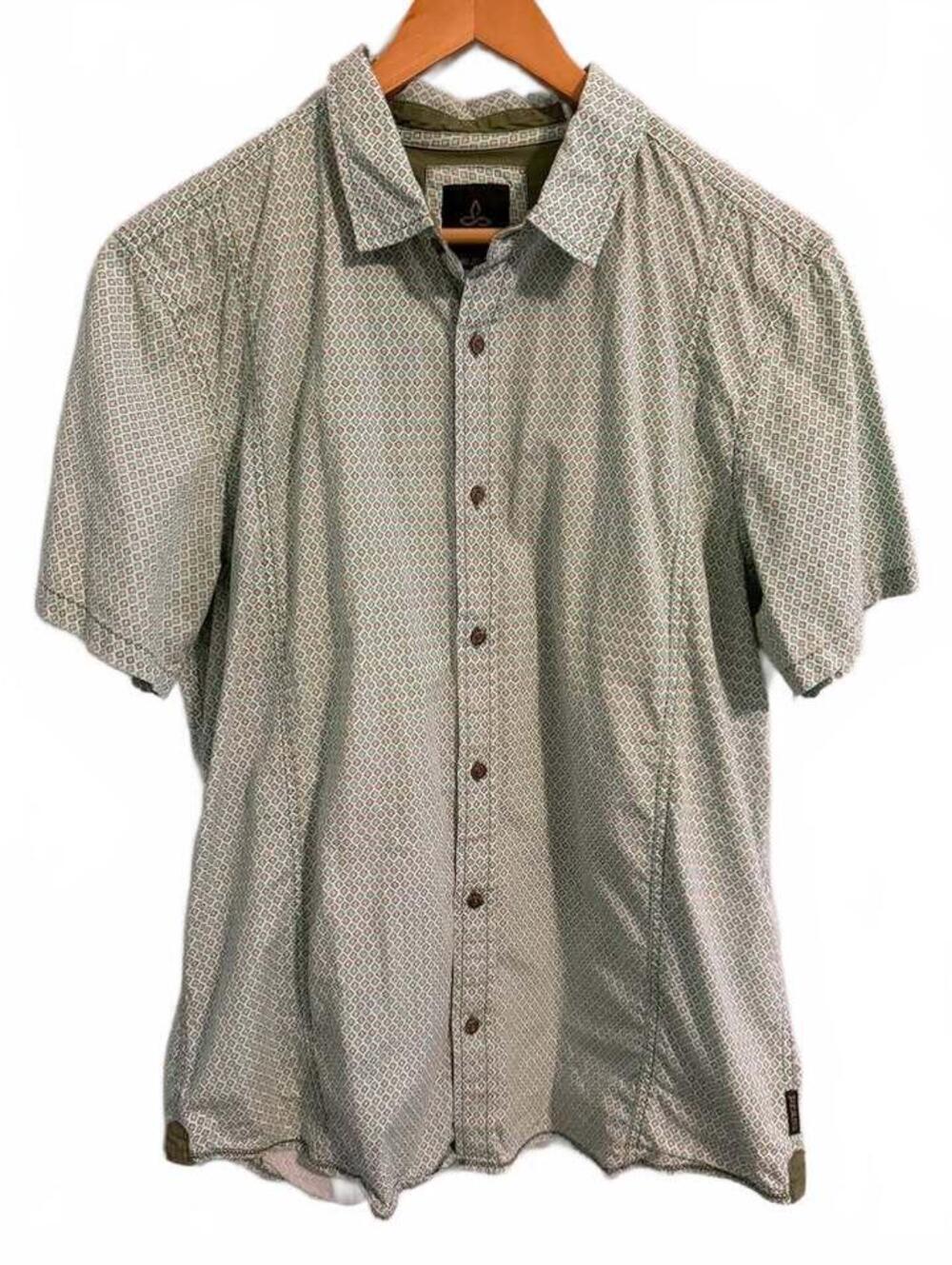 prAna Men's Short Sleeve Button Down Shirt Size XL